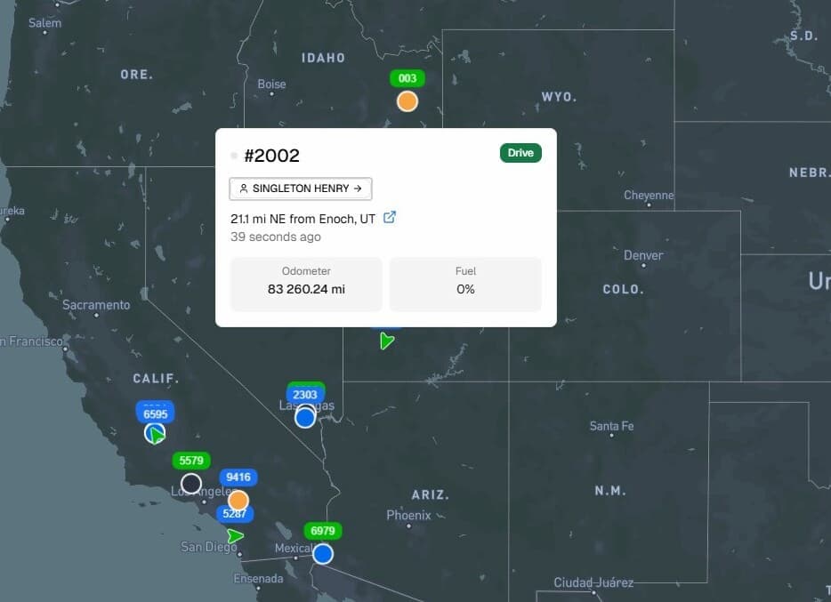 Realtime GPS Fleet tracking